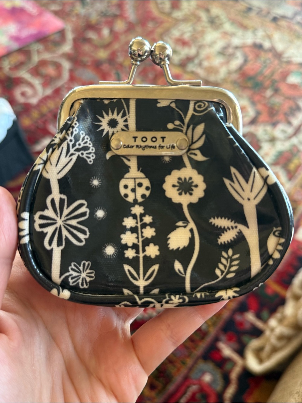 Sonore de Toot Color Rhythms For Life Coin Purse Black and White